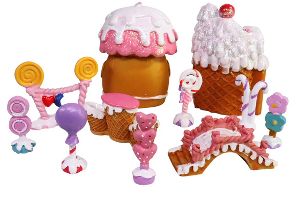 miniature fairy candy ice cream figures