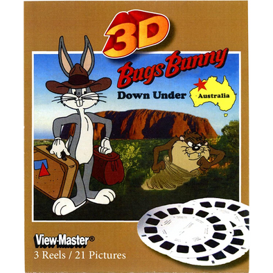 Bugs Bunny Down Under - View-Master 3 reel set - vintage