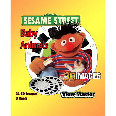 Sesame Street Baby Animals - View-Master 3 reel set - vintage