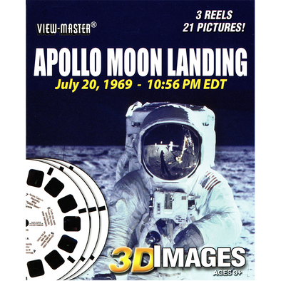 Apollo Moon Landing - View-Master 3 reel set - vintage