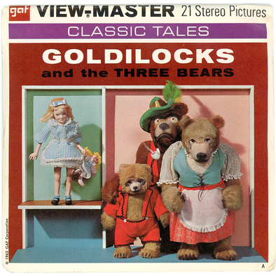Goldilocks and the Three Bears - View-Master 3 Reel Packet - 1970s - vintage (ECO-B317-G3A)