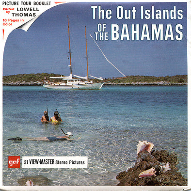 ViewMaster - Out Islands of the Bahamas -B028 - Vintage -3 Reel Packet - 1960s views