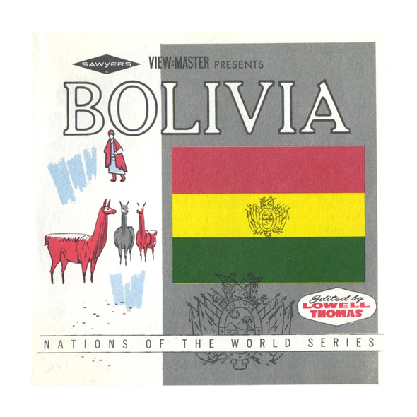ViewMaster - Bolivia - Stamp - B082 Vintage - 3 Reel Packet - 1960s views