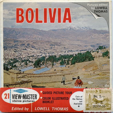 ViewMaster - Bolivia - Stamp - B082 Vintage - 3 Reel Packet - 1960s views