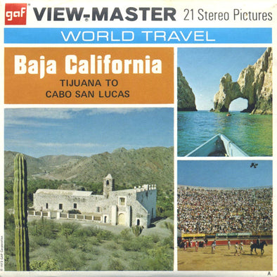 ViewMaster Baja California - Tijuana to Cabo San Lucas - F018 - Vintage - 3 Reel Packet - 1970s views