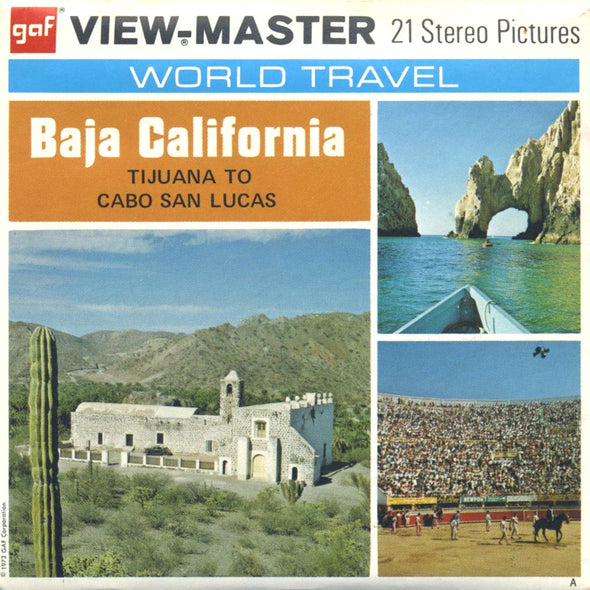 ViewMaster Baja California - Tijuana to Cabo San Lucas - F018 - Vintage - 3 Reel Packet - 1970s views