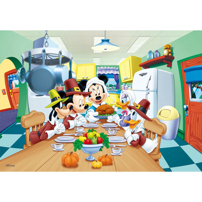 Mickey Mouse and Friends - Thanksgiving - Disney - 3D Lenticular Poster - 10x14