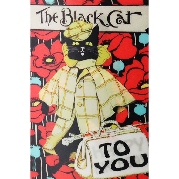 Black Cat Happy Birthday To You - 3D Action Lenticular Postcard Greeting Card