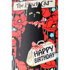 Black Cat Happy Birthday To You - 3D Action Lenticular Postcard Greeting Card