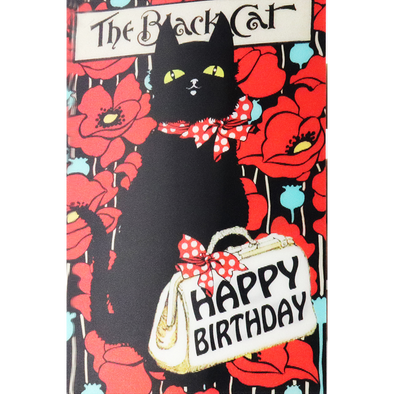 Black Cat Happy Birthday To You - 3D Action Lenticular Postcard Greeting Card