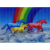 2 - 3D Motion Lenticular Postcards Greeting Cards of GALLOPING UNICORNS - NEW