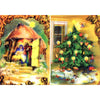 Jesus Nativity & Christmas Tree - 2 3D Postcard Lenticular Greeting Cards - NEW