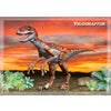 Velociraptor - Dinosaur - 3D Action Lenticular Postcard Greeting Card