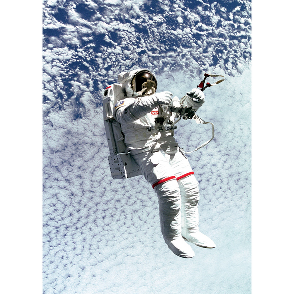 Spacewalk - 3D Lenticular Postcard Greeting Card