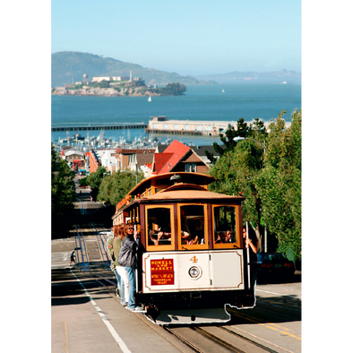 Cable Car San Francisco - 3D Lenticular Postcard Greeting Card