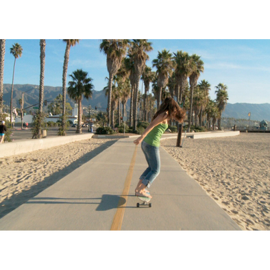 Skateboarding in Santa Barbara, California - 3D Action Lenticular Postcard Greeting Card