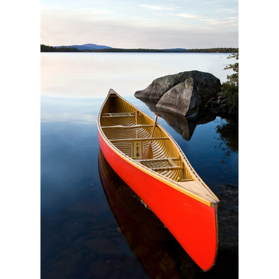 Canoe on Shore - 3D Lenticular Postcard Greeting Card