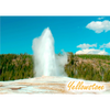 Old Faithful erupting, Yellowstone - 3D Action Lenticular Postcard Greeting Card