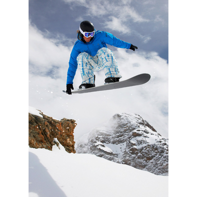 Winter Sports - Snowboarding - 3D Lenticular Postcard Greeting Card