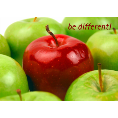 Be Different!  - 3D Lenticular Postcard Greeting Card