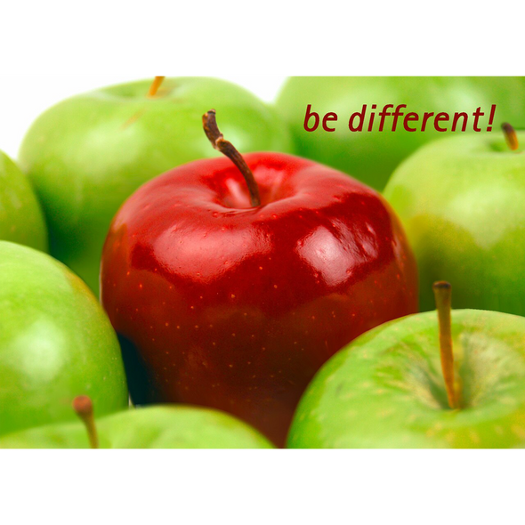 Be Different!  - 3D Lenticular Postcard Greeting Card