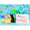 Happy Birthday Cupcakes - 3D Action Lenticular Postcard Greeting Card