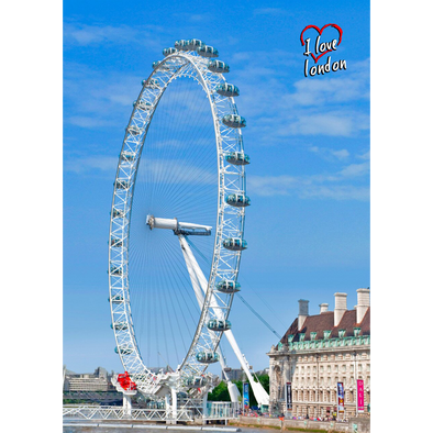 London Eye - 3D Lenticular Postcard Greeting Card