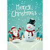 Santa and Frosty - 3D Action Lenticular Postcard Greeting Card