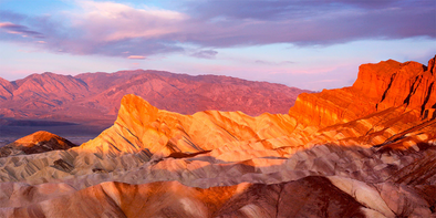 Death Valley from Zabriskie Point - 3D Lenticular Postcard Greeting Card - Oversize
