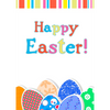 Happy Easter Wish - Changing Color Eggs - 3D Action Lenticular Postcard Greeting Card