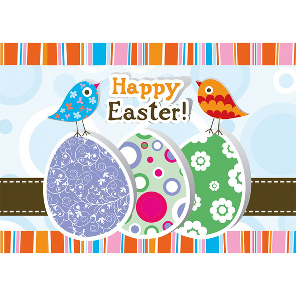 Happy Easter - Easter Chicks - Easter Wish - 3D Action Lenticular Postcard Greeting Card