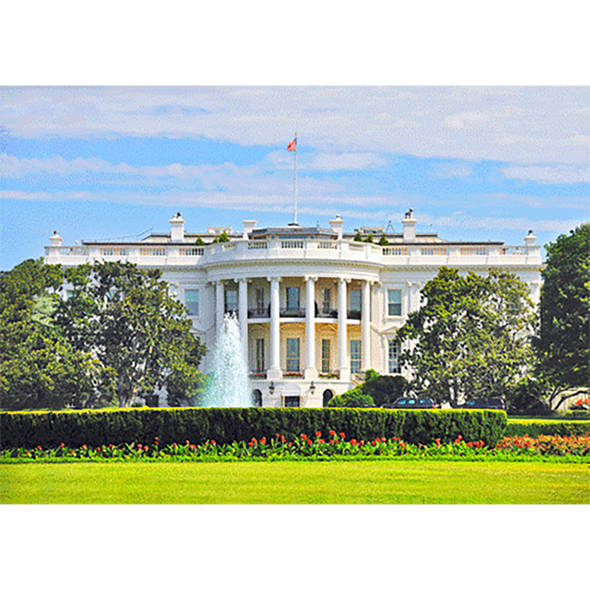 White House by Day and Night, Washington, D.C. - 3D Lenticular Postcard Greeting Card