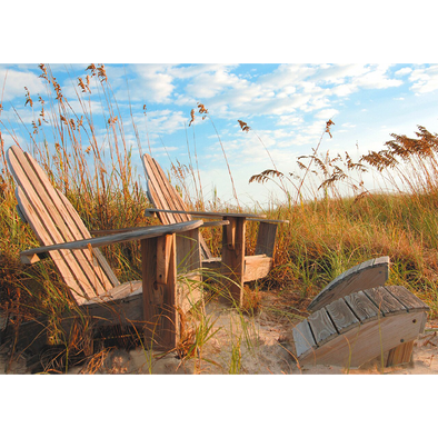 Adirondack Chairs  - 3D Lenticular Postcard Greeting Card
