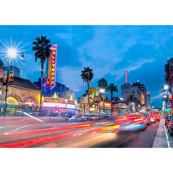 Hollywood, California - 3D Action Lenticular Postcard Greeting Card