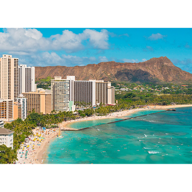 Waikiki, Hawaii by Day & Night - 3D Action  Lenticular Postcard Greeting Card