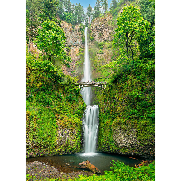 Multnomah Falls, Oregon- 3D Lenticular Postcard Greeting Card