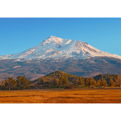 Mount Shasta, California - 3D Lenticular Postcard Greeting Card