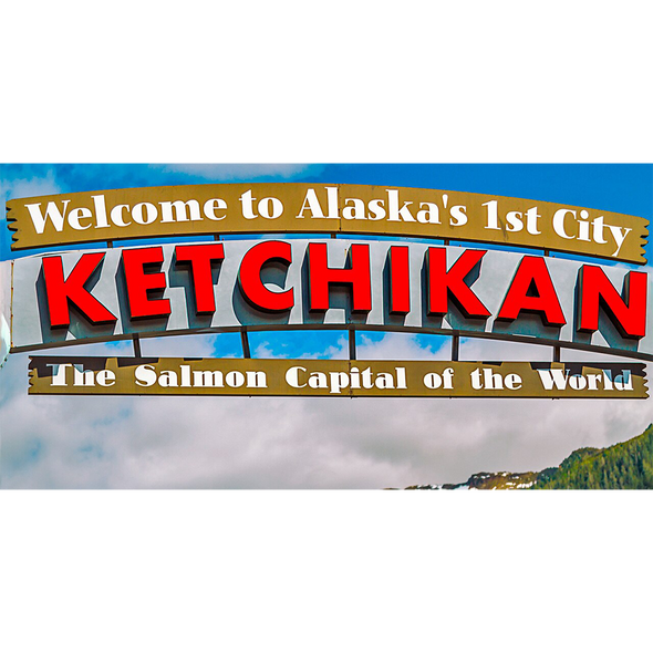 Ketchikan, Alaska - 3D Action Lenticular Postcard Greeting Card - Oversize