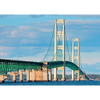 Mackinac Bridge by Day and Night - 3D Action Lenticular Postcard Greeting Card