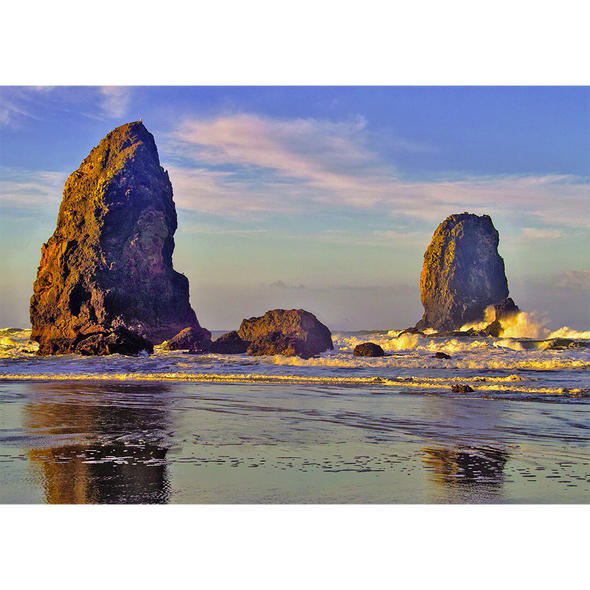 Pacific offshore rocks - 3D Lenticular Postcard Greeting Card