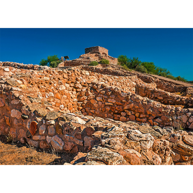 Tuzigoot National Monument - 3D Action Lenticular Postcard Greeting Card