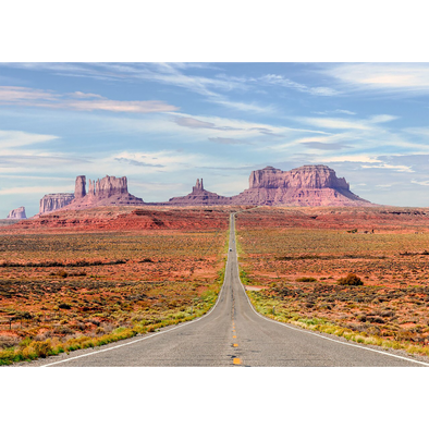 Monument Valley and Forrest Gump Hill - 3D Lenticular Postcard Greeting Card