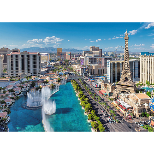 Las Vegas Strip by Day & Night - 3D Action Lenticular Postcard Greeting Card