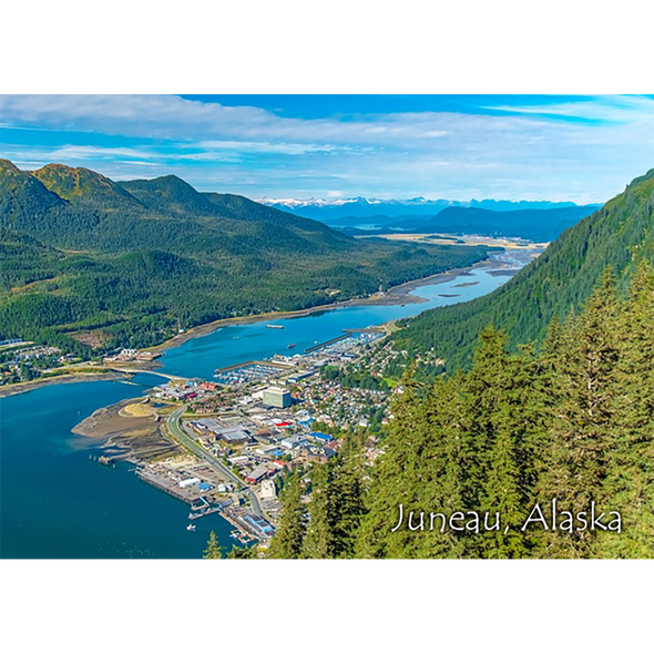 Juneau Alaska Animated 2 Images - Animated 3D  Postcard Greeting card