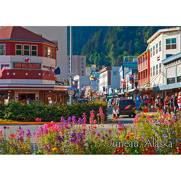 Juneau Alaska Animated 2 Images - Animated 3D  Postcard Greeting card