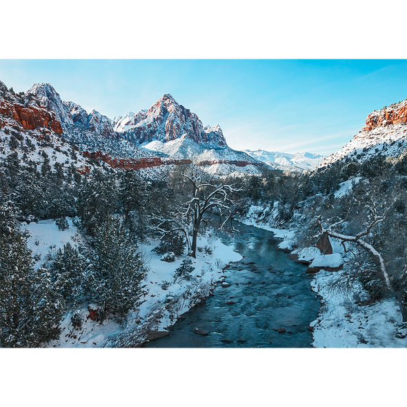 Zion Canyon and The Watchman - 3D Action Lenticular Postcard Greeting Card