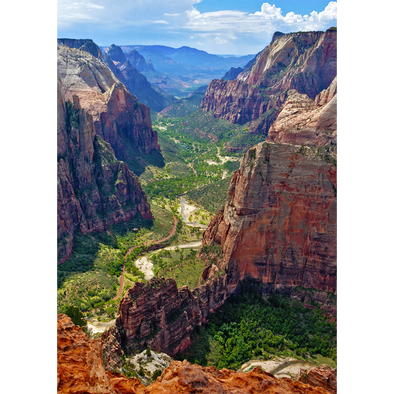 Zion Canyon from Observation Point - 3D Lenticular Postcard Greeting Card