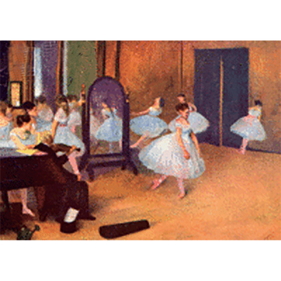 Edgar Degas - Dance Class (1870) - 3D Lenticular Postcard Greeting Card