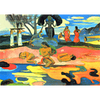 Paul Gauguin - Day of the Gods - 3D Lenticular Postcard Greeting Card