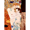 Gustav Klimt - Mother and Child (part of The Three Ages of Woman) - 3D Lenticular Postcard Greeting Card